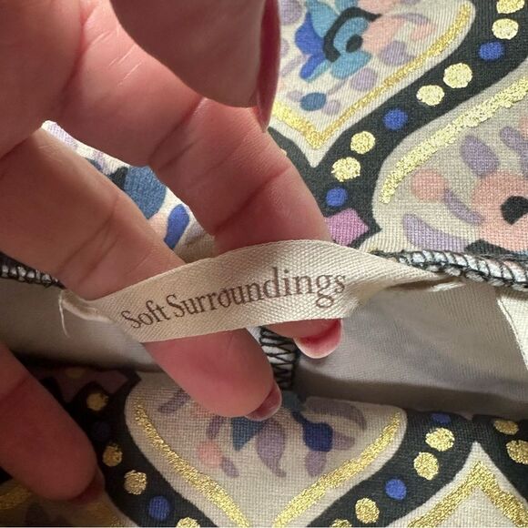 Soft Surroundings Multicolor Floral Pants - Picture 3 of 11